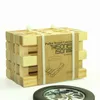 Whole-4Pcs Set Coasters Crate Cup Pallet Protective Mug Mat Cute Wood Retro Holder Cute Mini Wooden Pallet Coasters1339p