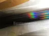 Film de vinyle noir chromé holographique pour emballage de voiture avec bulle d'air Rainbow Neo noir Chrome Wrap couvrant la feuille taille 1 52x20m Ro257S