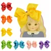 Baby girls 4,5 zoll feste bandbogen mit clip barrettes kinder bowknot hairclips haarnadeln haarschmuck schöne huilin c87