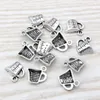 MIC 200st Ancient Silver Zink Eloy Measuring Cup Charm Pendants 14x 13 5mm DIY Jewelry A-105293P