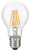 LED 전구 A60 필라멘트 6W 8W E27 전구 글로벌 클리어 램프 E27 / E14 / B22 110V 220V