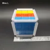 Plástico arco -íris slide cubo bloqueio de gravidade quebra
