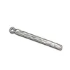 925 Sterling Silber Rechteckiger Ohrring-Charm-Stab-Tropfendicker einfacher mittlerer Stab-Anhänger-Schmucksache-Halsketten-Befund ID 36296