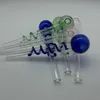 Tubo per bruciatore a nafta in vetro Tubi con manico a spirale Bubbler Pyrex mini Tubi con manico in vetro