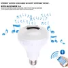 E27 RGB LED Bulbo 85265V Bluetooth Lâmpada de alto-falante Jogando Dimmable 12W E27 LED Lâmpada Luz com 24 Keys Controle Remoto