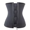 라텍스 허리 트레이너 바디 셰이퍼 Cincher Corset Top 슬리밍 벨트 블랙 플러스 크기 9078