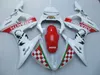 Kit carenatura personalizzato gratuito per Yamaha YZF R6 03 04 05 set carene bianco rosso YZF R6 2003 2004 2005 OT29