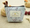 Vintage Women canvas change coin Purse wallet keys bag pocket holder cosmetic makeup organize children party favor pouchs