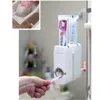 Juegos de baño Nuevo dispensador automático de pasta de dientes Juego de soporte para cepillos de dientes