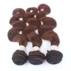 9A Chocolat Brun Vison Brésilien Corps Vague Vierge de Cheveux Humains Bundles Avec Couleur # 4 Moyen Brun 13 * 4 Oreille À Oreille Dentelle Frontale Fermeture