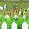 Butterfly On Sticks Popular Art Garden Vase Lawn Craft Decoration Great