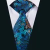 Snabb leverans Tie Set Silk School Slipsar Necktie Handkerchief Cuddlinks Set för Män Gift Set för Bröllopsdel ​​BusinessN-1593