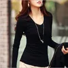 Wholesale- Blusas Tops 2016 Women Roupas Femininas Plus Size Women's Long Sleeve Tees Women Clothing Womens T-Shirt For Women T Shirt