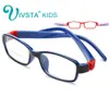 Wholesale- IVSTA 8813 No Screw Flexible TR Kids Optical Frame Eyeglasses Girls Glasses Cute Cartoon Rubber Sleeve For Children Prescription