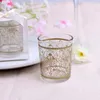 Koronkowa Wzór Świeczki Posiadacze Ślubne Favors Glass Tea Light Candlestick Party Favor Prezent Home Decoration Nowy