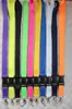 Free shipping 30pcs mix colour Solid Blank neck lanyard phone key chain for collection ID holders