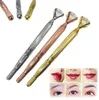 Machine manuelle de tatouage de Microblading de stylo de sourcil pour le maquillage Permanent broderie 3D de lèvre de sourcil Munsu Tebori avec le diamant en cristal