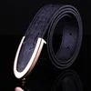 Wholesale- Hot 2017 Man Fashion Belt Casual Cow Split Leather Leather Belt Men Business Crocodile Grain Smooth Buckle Men  Belts 105CM