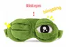 Mode Kawaii voyage sommeil masque pour les yeux 3D triste grenouille rembourré ombre couverture dormir fermé/ouvert yeux drôle masque