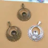 BoYuTe 20Pcs Vintage Style 10MM Round Pendant Blank Tray Whole Brass Material Cabochon Jewelry settings DIY2811989