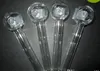 Pyrex Glass Oil Burner QUALITY Tubi trasparenti tubi Great Tubi Tipse Clear Color G5A- 500