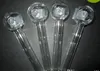 Pyrex Burning Burner Huile Pipes de qualité transparent Grand tube de tube Nail TipSe Clear Couleur G5A-500