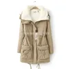 Atacado- 2015 Inverno Novo Berber Berber Jaqueta de Lã Casaco Mulheres Napka Feminino Jaquetas Slim Long Jackets Parkas Down Coat-2808873