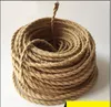 0.75 110V/220V 10m/lot Bar Restaurant Decorative Double Twist Wire Cables Retro Woven/Braided Wire Cables Rope Lighting Accessories
