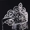 Diadèmes de mariée avec strass bijoux de mariage filles filles filles de fête anniversaire performance pageant cristal couronnes accessoires de mariage # bw-t010