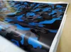 Arctic Blue Snow Camo Car Wrap Vinyle avec dégagement d'air brillant / camouflage mat couvrant les graphiques de bateau de camion auto-adhésif 1.52X30M (5x98ft)