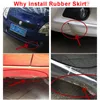 2.5 m DIY Universal Protetor de Saia Lábio Do Carro Lábios Frente Do Carro Bumper Bumper Strip Car Styling Adesivos