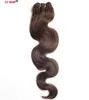 16-28 pouces 100g/Pcs 100% Remy Cheveux Humains Trame Tissage Extensions Droite Soie Naturelle Non-clips