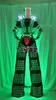 Costume robot LED David Guetta Vestito robot LED illuminato Kryoman Robot trampoli Abbigliamento Costumi luminosi3781569