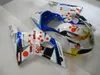 FAIRING KIT FÖR SUZUKI GSXR1000 00 01 02 Vitblå Fairings Set GSXR1000 2000 2001 2002 OT03