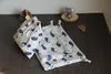 Blue Fish Linen DrawString Bag 9x12cm 10x15cm 13x17cm Pack med 50 Party Candy Sack Makeup Jewelry Present Packaging Pouch5117267