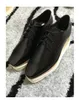 2017 New Elyse Stella McCartney Scarpe 플랫폼 여성 신발 검은 진짜 가죽 흰색 Sole242m