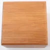 Caixa de relógio flip de bambu natural de alta qualidade embalagem de presente de relógio de bambu caixa 267T
