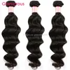 Glamorous Malásia Peruana Brasileira Extensões do Cabelo Indian 100% Original Virgem Humano Humano 3 Pçs / Lote 8 "-34" Natural Wave Human Weaves