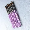 Nail Drawing Brush Big Size Nail Tools Nail Acrylic Brush 18 20 22 Pink Acrylic HandleRound Sharp For Use5230126