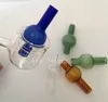 Universal Color Colored Glass Bubble Cap Cap Okrągła Kulka z OD 19 mm Kopuła do XL Gruba Quartz Thermal Banger Paznokcie szklane rury wodne