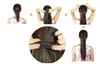 Groothandel Yaki Kinky Rechte Paardenstaart Menselijk Haar Virgin Braziliaanse Haar Paardenstaart Wrap Around Clip Black Italian Yaki Hairsnes 120g