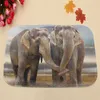 Gros-1pc éléphant anti-dérapant chambre tapis de sol tapis tapis mousse à mémoire tapis de bain salle de bain rayures horizontales tapis décoration de la maison