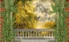 Rotolo di carta da parati personalizzata Rainforest painting landscape 3d photo wall mural wallpapers for living room modern