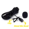 Instruments professionnels pince à cravate Microphone à condensateur Lavalier micros à revers amplificateur vocal haut-parleur o mélangeur Microfone reversa Mic4549916