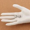 Angel With Wings In Open Heart Charm Lobster Claw Clasp 100pcs/lot Tibetan silver Beads Jewelry DIY C933 15.9x32mm