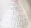 Stor bollklänning 6 hoops petticoat bröllopslip crinoline brud underskirt läggs glid 6 hoop kjol crinoline för quinceanera klänning p263b