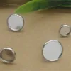 BoYuTe 100Pcs Round 8MM 10MM 12MM 14MM Cabochon Base Setting Stainless Steel Stud Earring Blank Tray Diy Jewelry Making
