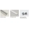 10 X 1M sets/lot Recessed wall aluminum profile for led light and T channel profile led for ceiling or wall lamps