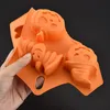 Halloween Pumpkin Mold Plunger Chokladkaka Cookie Fondant Mold Mold Cutter (Färg: Orange)