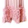 Nouveaux filles maxi robe maxi robe enfants poussière rose coton dentelle rose tutu robe robes de mariée enfants